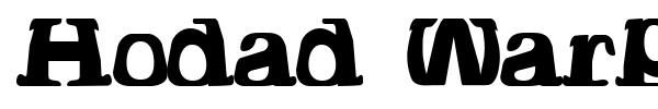 Hodad Warped One font preview